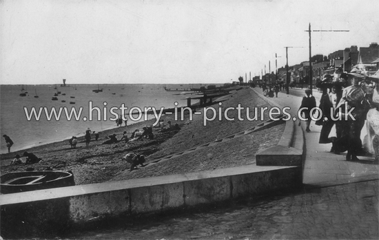 Parade and Beach, Southchurch, Essex. c.1910